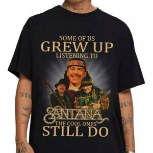 Carlos Santana T-Shirt Some Grew Up Listening Music Fan Graphic Retro 73